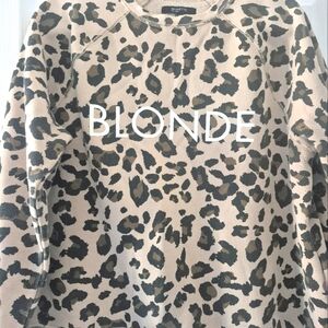 Leopard Print Crew Neck Sweater